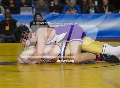 Thumbnail 1 in NYSPHSAA D1 Wrestling Championships (Finals 132 - 160 lbs) photogallery.