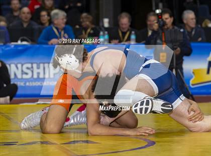 Thumbnail 3 in NYSPHSAA D1 Wrestling Championships (Finals 132 - 160 lbs) photogallery.