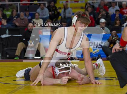 Thumbnail 2 in NYSPHSAA D1 Wrestling Championships (Finals 132 - 160 lbs) photogallery.