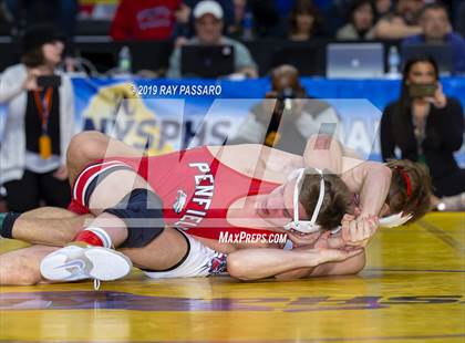 Thumbnail 3 in NYSPHSAA D1 Wrestling Championships (Finals 132 - 160 lbs) photogallery.