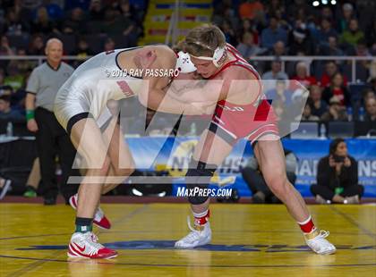 Thumbnail 1 in NYSPHSAA D1 Wrestling Championships (Finals 132 - 160 lbs) photogallery.