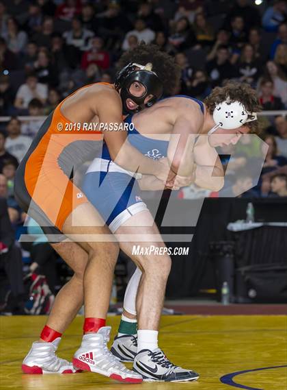 Thumbnail 1 in NYSPHSAA D1 Wrestling Championships (Finals 132 - 160 lbs) photogallery.