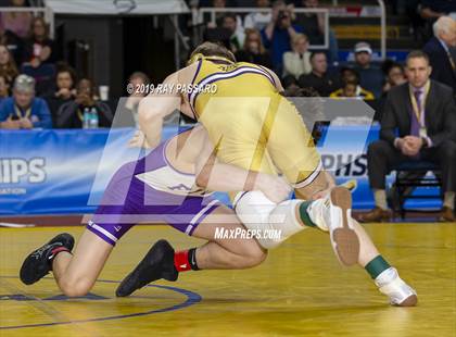 Thumbnail 3 in NYSPHSAA D1 Wrestling Championships (Finals 132 - 160 lbs) photogallery.
