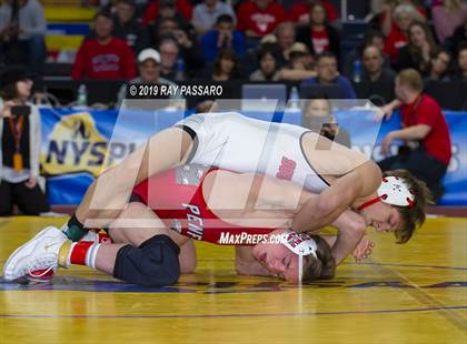 Thumbnail 1 in NYSPHSAA D1 Wrestling Championships (Finals 132 - 160 lbs) photogallery.