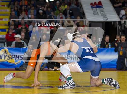 Thumbnail 2 in NYSPHSAA D1 Wrestling Championships (Finals 132 - 160 lbs) photogallery.