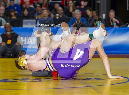 Thumbnail 3 in NYSPHSAA D1 Wrestling Championships (Finals 132 - 160 lbs) photogallery.