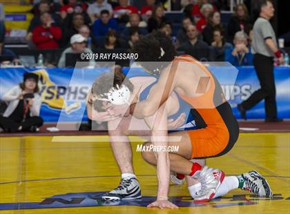 Thumbnail 3 in NYSPHSAA D1 Wrestling Championships (Finals 132 - 160 lbs) photogallery.