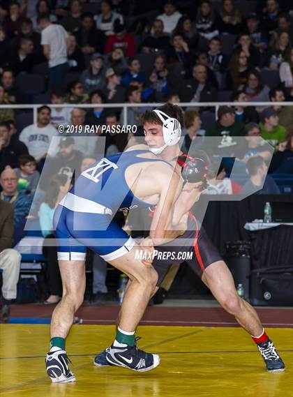Thumbnail 1 in NYSPHSAA D1 Wrestling Championships (Finals 132 - 160 lbs) photogallery.