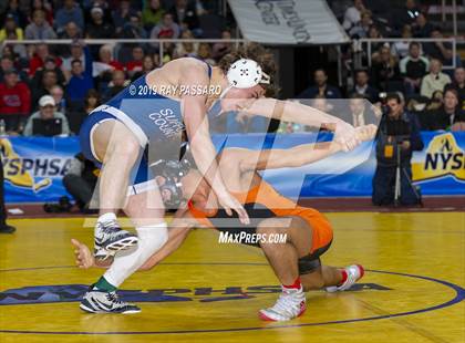Thumbnail 1 in NYSPHSAA D1 Wrestling Championships (Finals 132 - 160 lbs) photogallery.