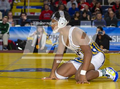 Thumbnail 1 in NYSPHSAA D1 Wrestling Championships (Finals 132 - 160 lbs) photogallery.