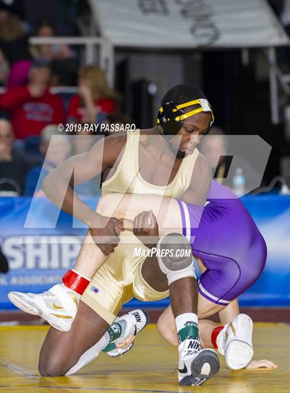 Thumbnail 1 in NYSPHSAA D1 Wrestling Championships (Finals 132 - 160 lbs) photogallery.
