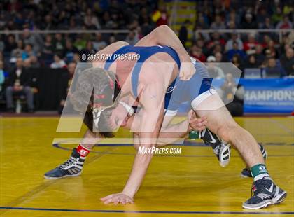 Thumbnail 1 in NYSPHSAA D1 Wrestling Championships (Finals 132 - 160 lbs) photogallery.