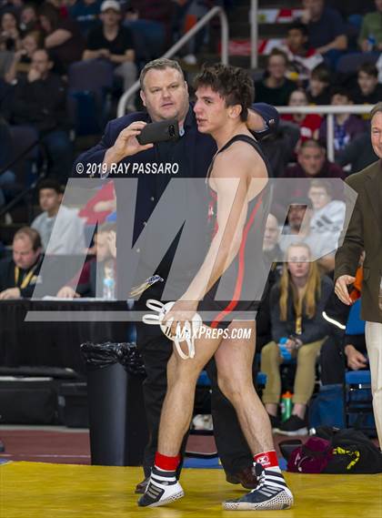 Thumbnail 1 in NYSPHSAA D1 Wrestling Championships (Finals 132 - 160 lbs) photogallery.