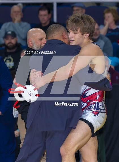 Thumbnail 3 in NYSPHSAA D1 Wrestling Championships (Finals 132 - 160 lbs) photogallery.