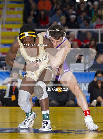 Thumbnail 1 in NYSPHSAA D1 Wrestling Championships (Finals 132 - 160 lbs) photogallery.