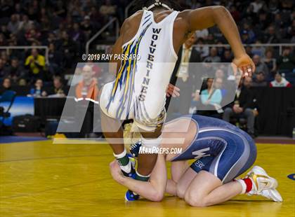 Thumbnail 3 in NYSPHSAA D1 Wrestling Championships (Finals 132 - 160 lbs) photogallery.