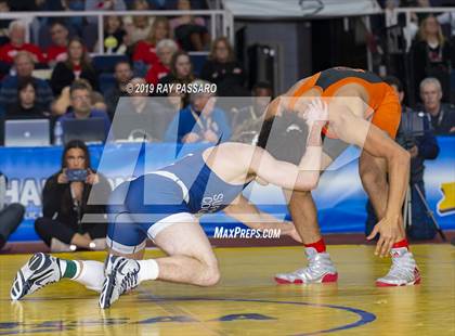 Thumbnail 1 in NYSPHSAA D1 Wrestling Championships (Finals 132 - 160 lbs) photogallery.