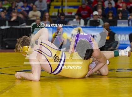 Thumbnail 2 in NYSPHSAA D1 Wrestling Championships (Finals 132 - 160 lbs) photogallery.