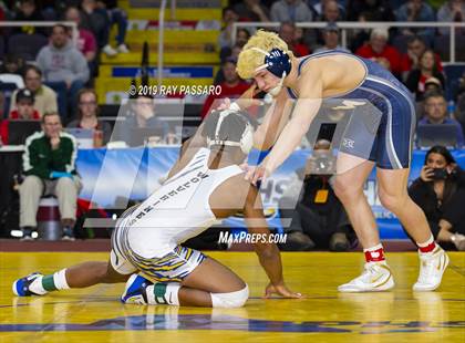 Thumbnail 2 in NYSPHSAA D1 Wrestling Championships (Finals 132 - 160 lbs) photogallery.