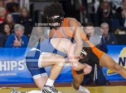 Thumbnail 3 in NYSPHSAA D1 Wrestling Championships (Finals 132 - 160 lbs) photogallery.