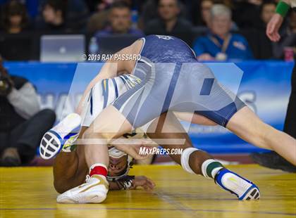 Thumbnail 3 in NYSPHSAA D1 Wrestling Championships (Finals 132 - 160 lbs) photogallery.