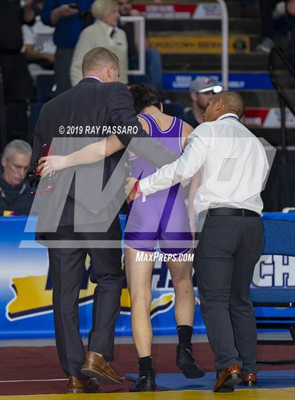 Thumbnail 3 in NYSPHSAA D1 Wrestling Championships (Finals 132 - 160 lbs) photogallery.