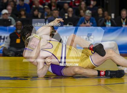 Thumbnail 1 in NYSPHSAA D1 Wrestling Championships (Finals 132 - 160 lbs) photogallery.