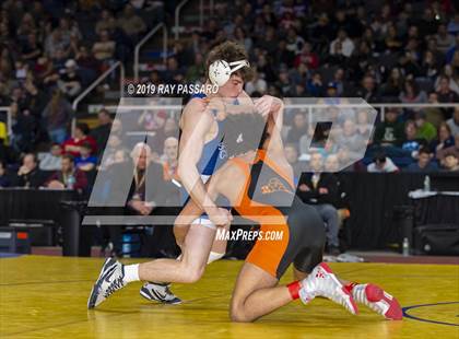 Thumbnail 1 in NYSPHSAA D1 Wrestling Championships (Finals 132 - 160 lbs) photogallery.