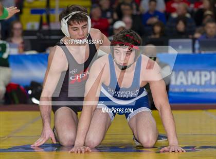 Thumbnail 1 in NYSPHSAA D1 Wrestling Championships (Finals 132 - 160 lbs) photogallery.