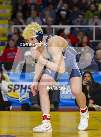 Thumbnail 3 in NYSPHSAA D1 Wrestling Championships (Finals 132 - 160 lbs) photogallery.