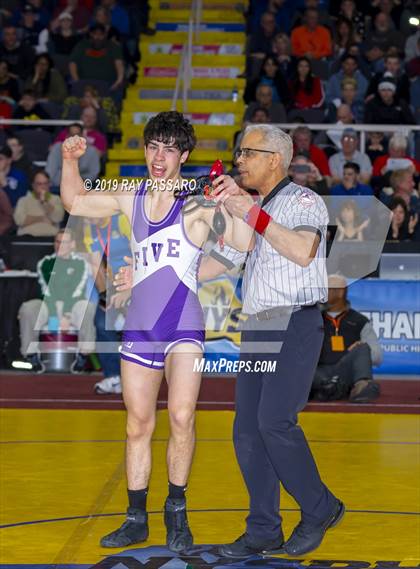 Thumbnail 1 in NYSPHSAA D1 Wrestling Championships (Finals 132 - 160 lbs) photogallery.