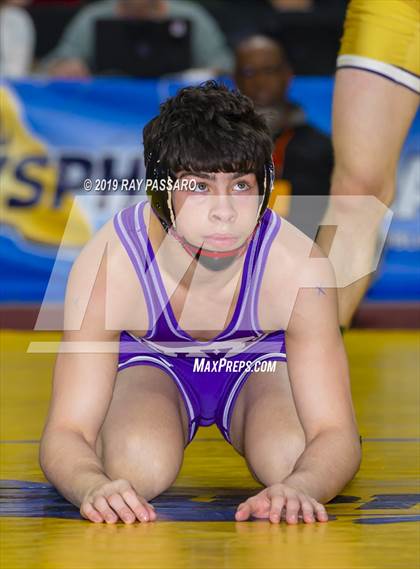 Thumbnail 1 in NYSPHSAA D1 Wrestling Championships (Finals 132 - 160 lbs) photogallery.