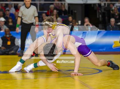 Thumbnail 3 in NYSPHSAA D1 Wrestling Championships (Finals 132 - 160 lbs) photogallery.