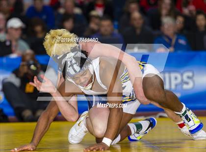 Thumbnail 2 in NYSPHSAA D1 Wrestling Championships (Finals 132 - 160 lbs) photogallery.