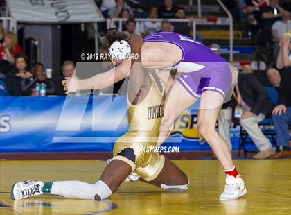 Thumbnail 1 in NYSPHSAA D1 Wrestling Championships (Finals 132 - 160 lbs) photogallery.