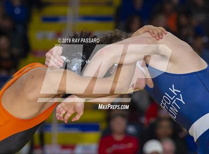 Thumbnail 2 in NYSPHSAA D1 Wrestling Championships (Finals 132 - 160 lbs) photogallery.