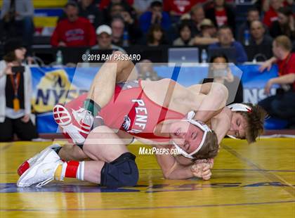 Thumbnail 2 in NYSPHSAA D1 Wrestling Championships (Finals 132 - 160 lbs) photogallery.