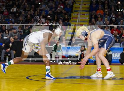 Thumbnail 1 in NYSPHSAA D1 Wrestling Championships (Finals 132 - 160 lbs) photogallery.