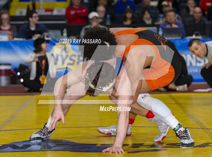 Thumbnail 2 in NYSPHSAA D1 Wrestling Championships (Finals 132 - 160 lbs) photogallery.