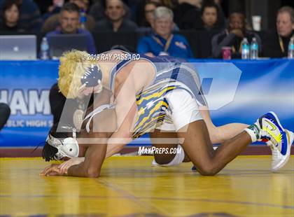 Thumbnail 1 in NYSPHSAA D1 Wrestling Championships (Finals 132 - 160 lbs) photogallery.