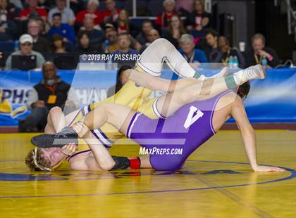Thumbnail 1 in NYSPHSAA D1 Wrestling Championships (Finals 132 - 160 lbs) photogallery.