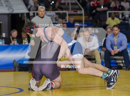 Thumbnail 2 in NYSPHSAA D1 Wrestling Championships (Finals 132 - 160 lbs) photogallery.