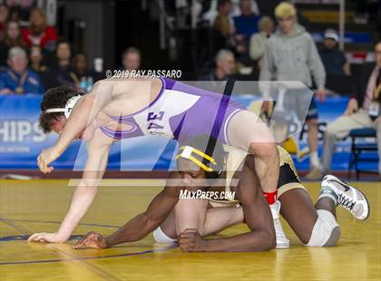 Thumbnail 1 in NYSPHSAA D1 Wrestling Championships (Finals 132 - 160 lbs) photogallery.