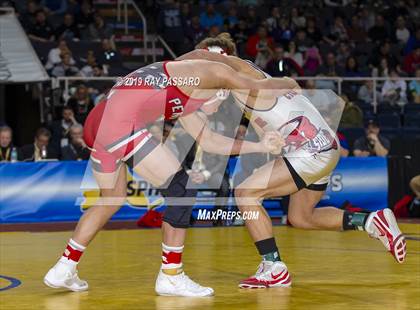 Thumbnail 1 in NYSPHSAA D1 Wrestling Championships (Finals 132 - 160 lbs) photogallery.