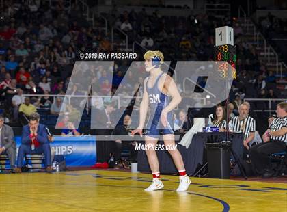 Thumbnail 1 in NYSPHSAA D1 Wrestling Championships (Finals 132 - 160 lbs) photogallery.