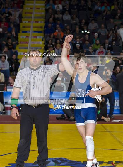 Thumbnail 2 in NYSPHSAA D1 Wrestling Championships (Finals 132 - 160 lbs) photogallery.