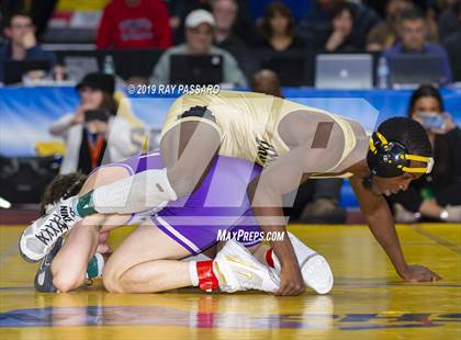 Thumbnail 3 in NYSPHSAA D1 Wrestling Championships (Finals 132 - 160 lbs) photogallery.