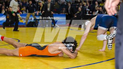 Thumbnail 3 in NYSPHSAA D1 Wrestling Championships (Finals 132 - 160 lbs) photogallery.