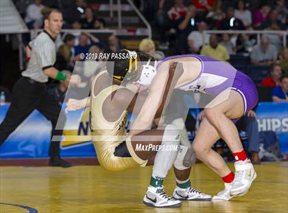 Thumbnail 3 in NYSPHSAA D1 Wrestling Championships (Finals 132 - 160 lbs) photogallery.