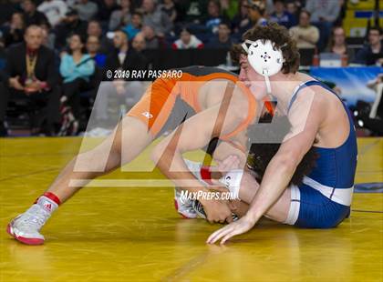 Thumbnail 1 in NYSPHSAA D1 Wrestling Championships (Finals 132 - 160 lbs) photogallery.